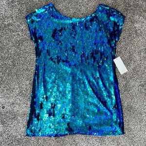 Peacock sequined dress